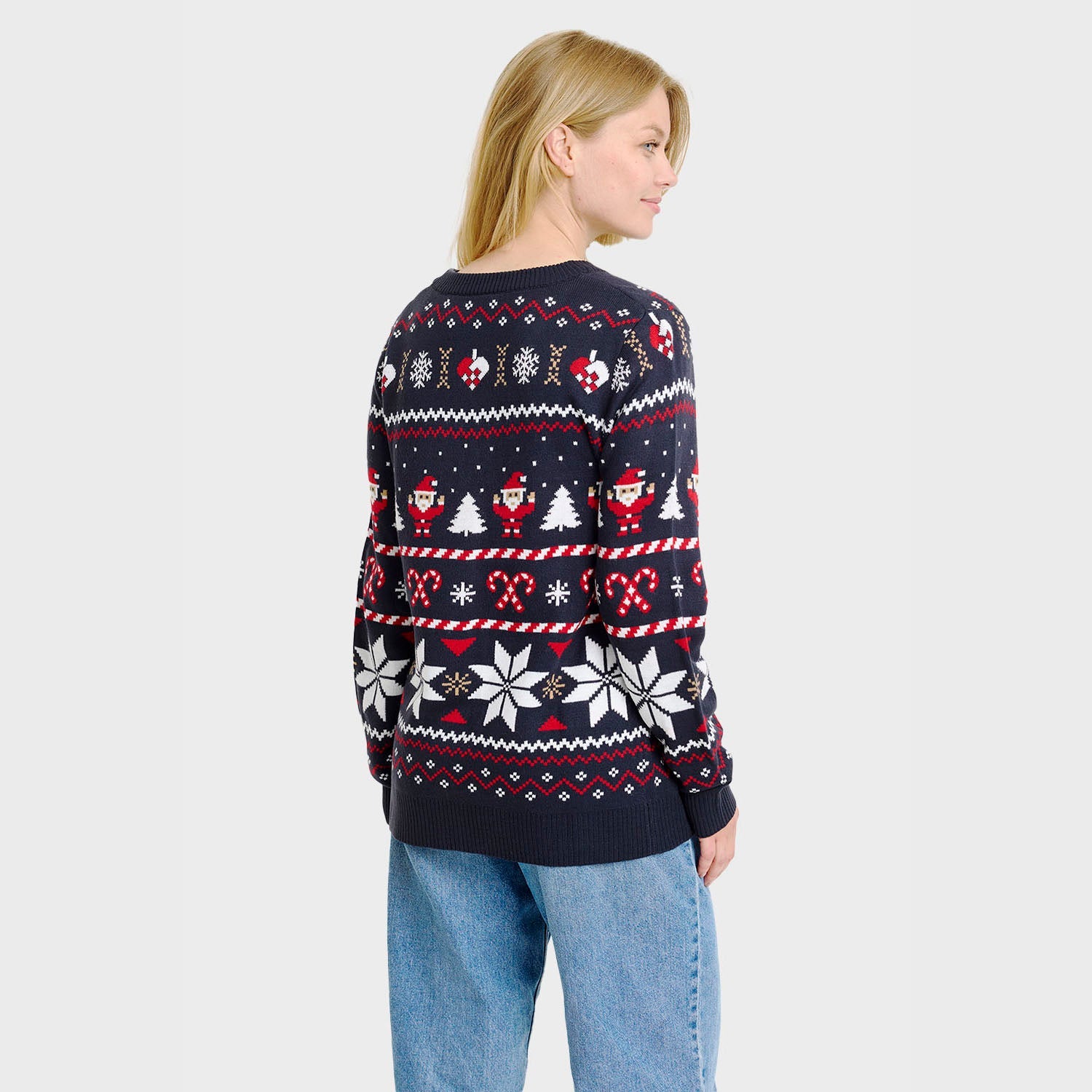 Santas Weihnachtsstrickjacke - Damen.